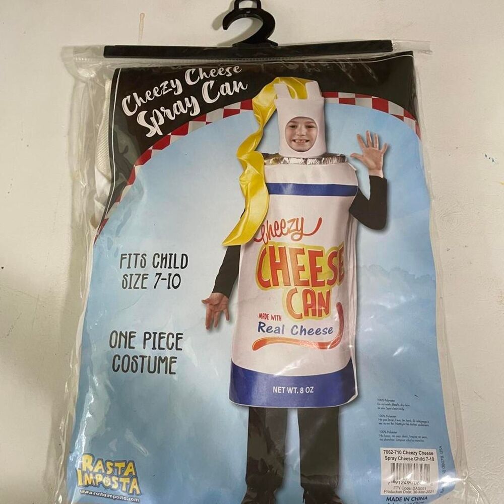 Cheese Can Spray Kids Costume
